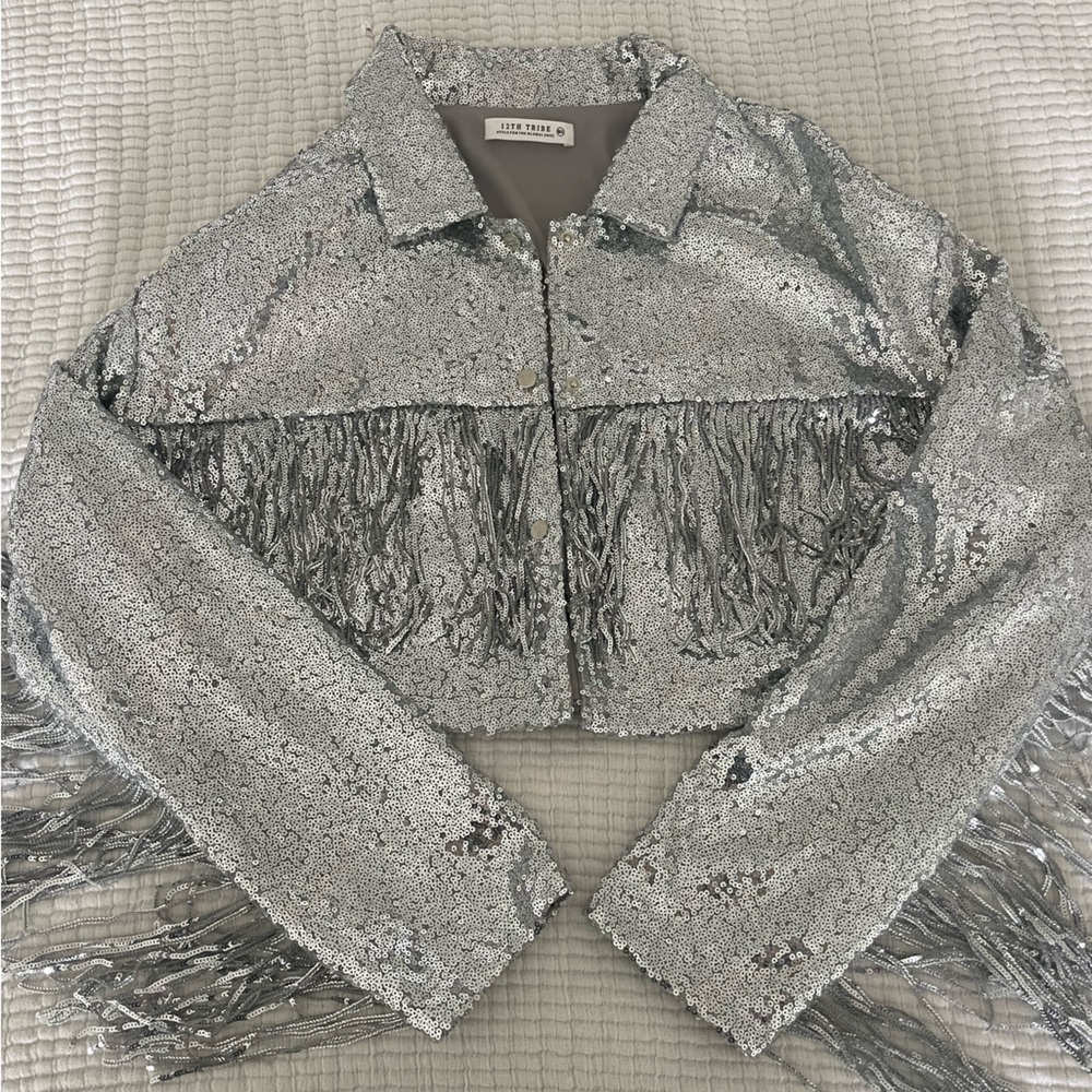 12th Tribe Sequin Western Jacket